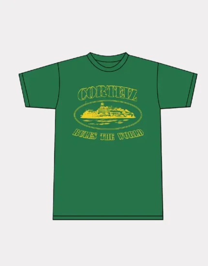 Corteiz 2019 OG Alcatraz T Shirt Waldgrün