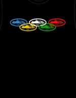 Corteiz Alcatraz Olympic T Shirt Schwarz (1)