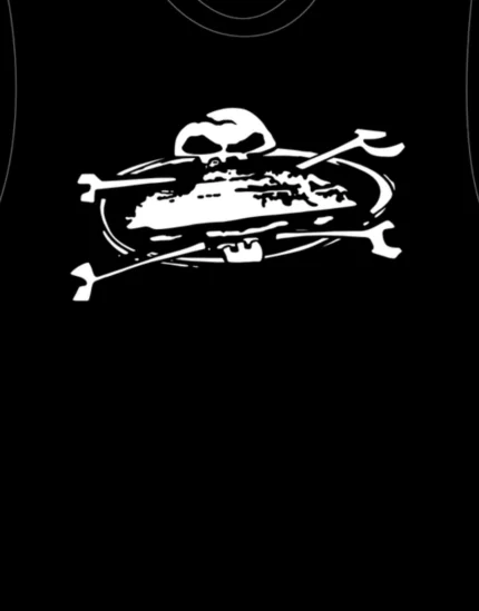 Corteiz Alcatraz Skull T Shirt Schwarz (1)