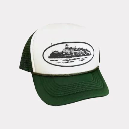 Corteiz Alcatraz Trucker Hat Grün