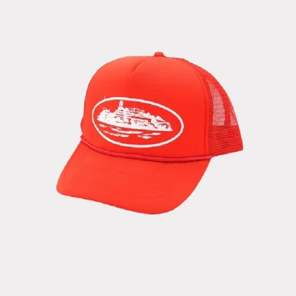 Corteiz Alcatraz Trucker Hat Rot