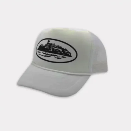 Corteiz Alcatraz Trucker Mütze, Weiß