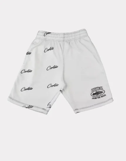 Corteiz Division ’20 Shorts in Weiß