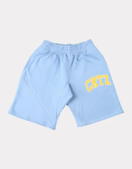 Corteiz Dropout Shorts Babyblau (2)