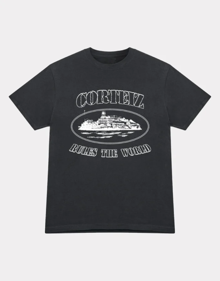 Corteiz OG Alcatraz T Shirt Schwarz (2)