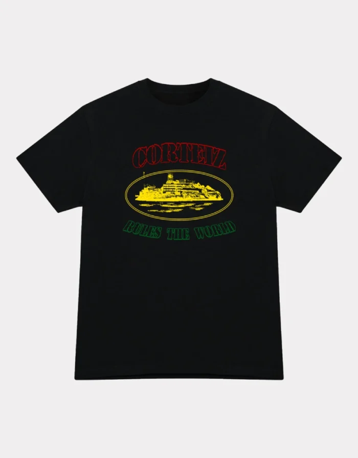 Corteiz OG Carni Alcatraz T Shirt Schwarz (2)