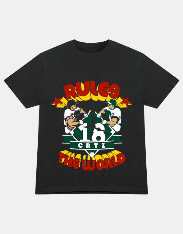 Corteiz Rtw Baseball T Shirt Schwarz (2)